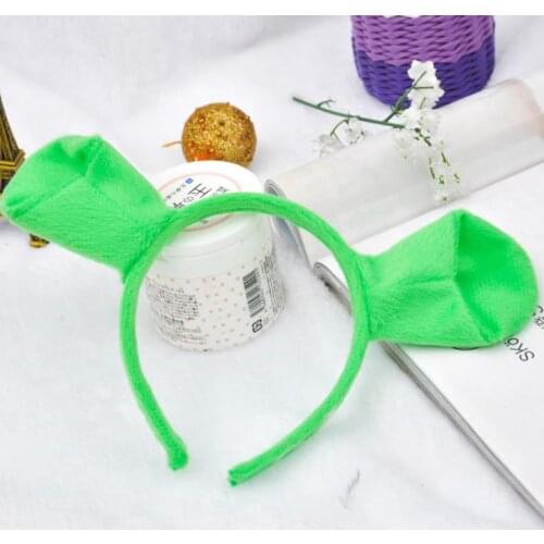 Halloween Hair Hoop Shrek Hairpin Ears Headband Head Circle Party Costume Item Masquerade Party Supplies SN