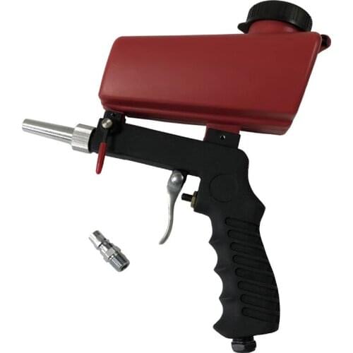 WAERTA 90psi Portable Gravity Pneumatic Sandblaster Gun Lightweight Aluminium Handheld Blasting Device Spray Gun 700cfm P