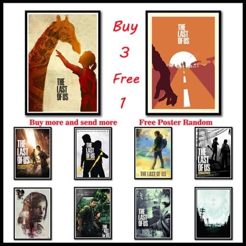 The Last Of Us Art Coated Paper posters Print Zombie Survival Horror Action TV Game Pitcures Frameless