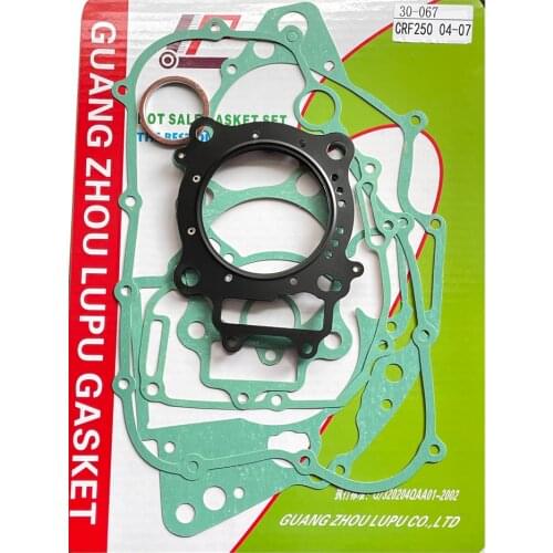 For Honda CRF250 CRF250R 04-09 CRF250X 04-17 Motorcycle Engine Cylinder Top End Clutch Stator Cover Gasket Ring Seals Kit