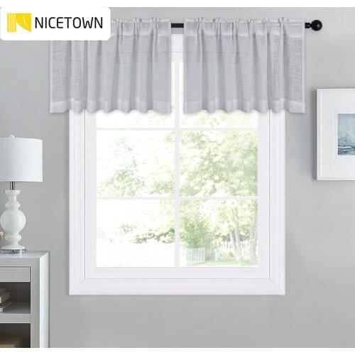 NICETOWN Slub Yarn Sheer Curtains Linen Textured Look Drapes for Bedroom Living Room Sliding Door morden Tulle curtain cortinas