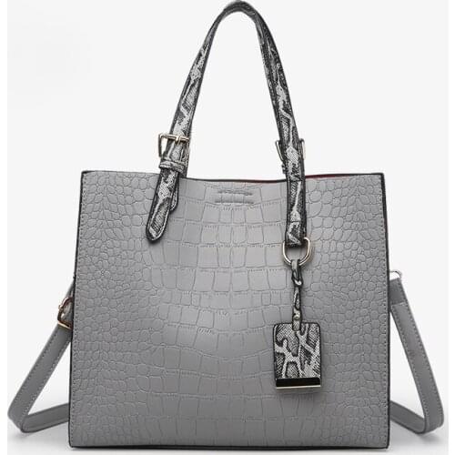 Luxury Handbags Women Bags Designer 2019 Large Autumn Crocodile Tote Bags Messenger Ladies Shoulder Bags Crossbody bolsos mujer