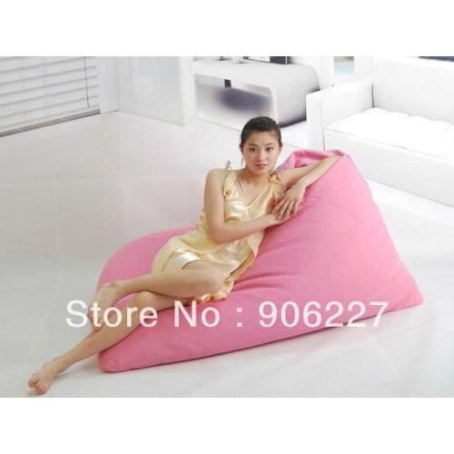 PINK pivot sexy beanbag chair with back support, relax bean bag sofa recliner - free shipping