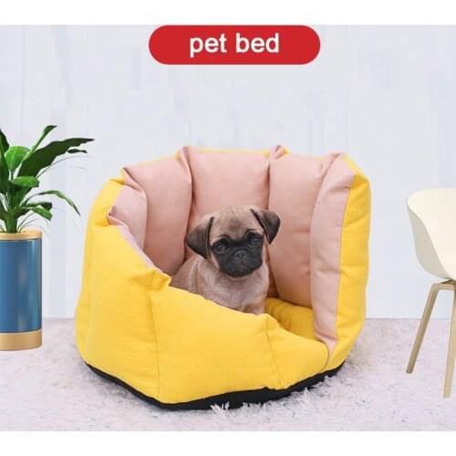 Removable Cat Dog Bed House Winter Warm Kennel Sofa Pet Bed For Small Medium Dog Soft Pet Nest Cat House Cushion Pet Supplies