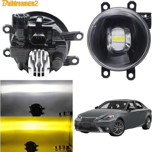 LED Fog Light Assembly Car Front Bumper Lens Fog Lamp DRL For Lexus IS250 IS350 2014-2015 (excluding IS-F or F-Sport package)