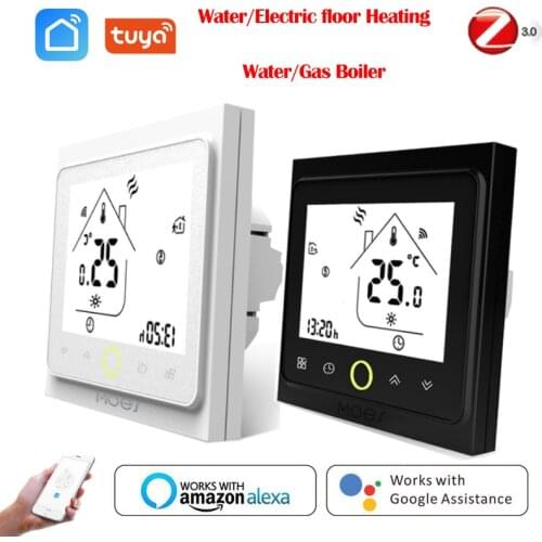 BHT-002-GBLZB Water Heating Floor Heating Water/Gas Boiler Thermostat Smart Home Sensor Voice Remote Control For Alexa Google