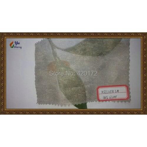 100% Silver Fiber Knitted Fabrics 100% silver fiber thin knitting Fabric