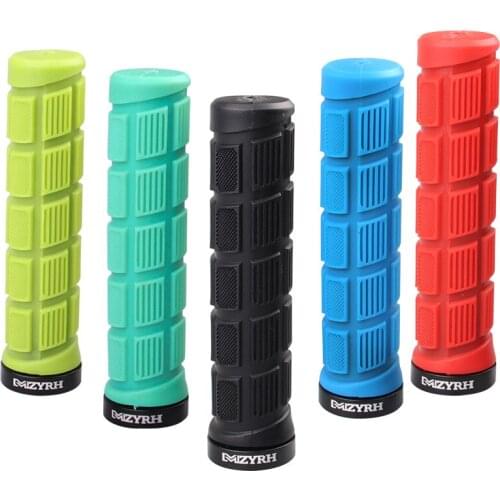 Bike Grips Double Locking Bike, Bicycle, Mountain, Include 2 Handlebar Caps, Aluminum Alloy