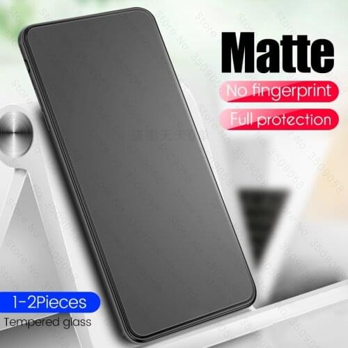 1/2PCS 9D Frosted Matte Protective Glass For Xiaomi Redmi Note 9S 9 8 7 Pro 9A 9C 9T 8T 8A 7A Poco X3 NFC Screen Protector Film