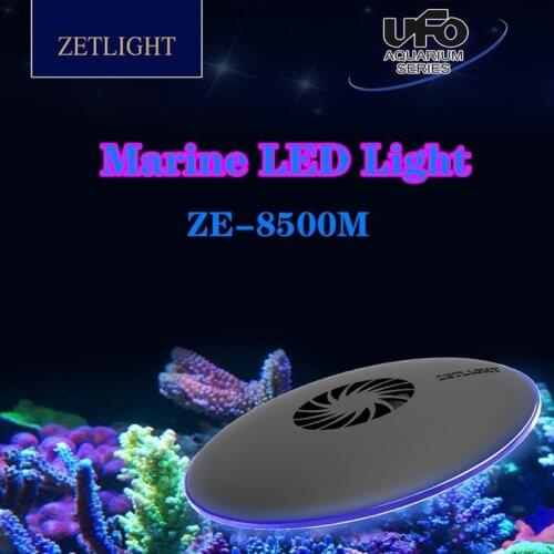 Zetlight UFO ZE-8500M Marine Light Aquarum Led Lighting Coral Plants Growing Light for Saltwater & Reef Aquariums