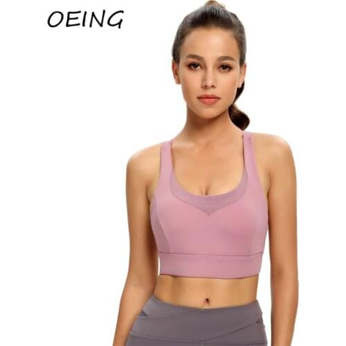 Women Sport Clothes Yoga Bras Open Back Seamless Workout Underwear Running