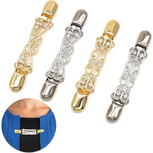 Women Cardigan Clip Duck-mouth Clips Pin Brooch Sweater Shawl Shirt Collar Buckles DIY Clothing Decoration