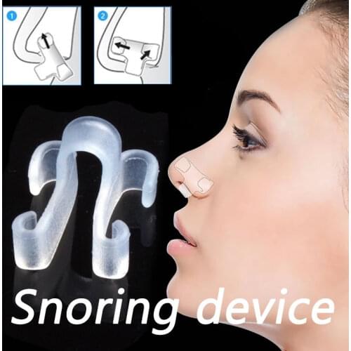 1/2PCS Sleeping Aid Healthy Care Anti-Snoring Device Snore stop Anti-Snoring Apnea Nose Breathe Clip Stop Snore Device