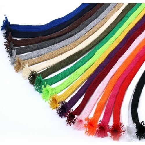1CM Hollow Flat Rope Craft Sweatpants Cotton Rope Clothing Drawstring Color Sports Shoelaces Pants Waist Rope Cap Rope 5meters
