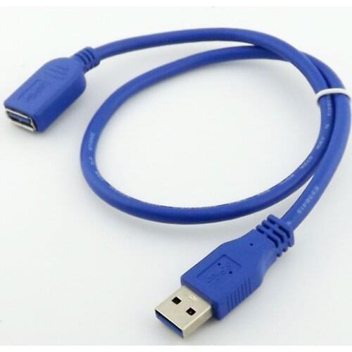 10pcs USB 3.0 A Male Plug To 3.0 A Female Socket Super Fast Extension Cable Cord 50cm/1m/1.5m