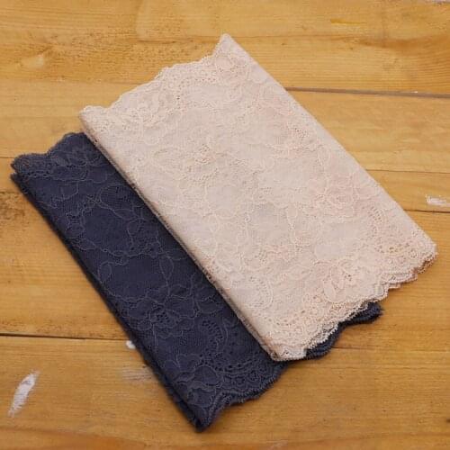 2 yard Elastic Lace Trim Wedding Dress Skirt Lace Trim Stretch Floral Lingerie Headband Elastic DIY Lace