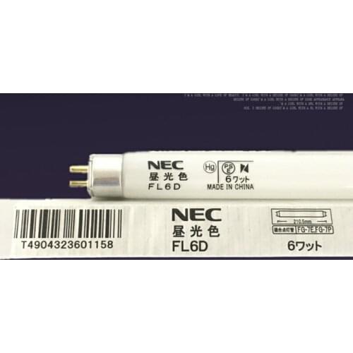 2pcs,TOSHIBA FL6D 6W fluorescent bulb tube,6WATT DAYLIGHT linear lamp