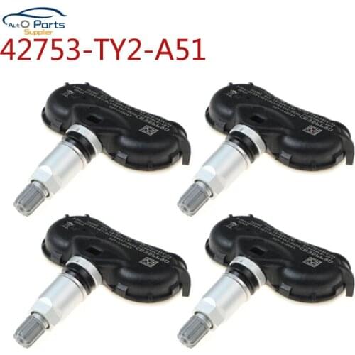 4Pcs TPMS 42753-TY2-A51 42753TY2A51 Tire Pressure Sensor For Honda 2009-2013 Acura TL ZDX 2AX RLX 315MHz