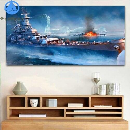 Diamond painting The Famous Movie Sea ship Diamond embroidery full square round drill puzzles snow mountain Landscape Art decor
