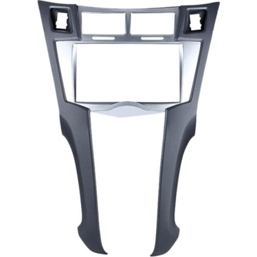 2 Din Car Stereo Frame Trim Kit of Dashboard for 2005-2011 Toyota Yaris Vitz Platz DVD Player Installation Bezel