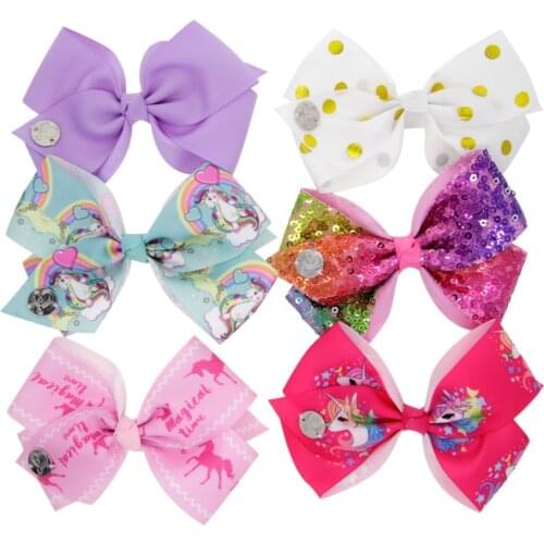 Childrens Fashion Hairpin with Big Bows Cartoon Hair Bows Clips For Baby Girls Infants Toddlers