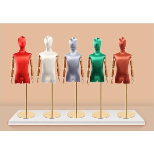 New Arrival Child Mannequin Colorful Child Fabric Manikin Customized