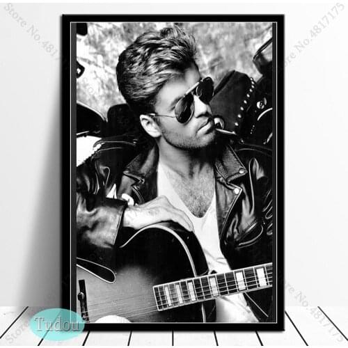 George Michael Poster Music Star Prints Wall Art HD Modern Canvas Painting Wall Pictures For Living Room Home Decor