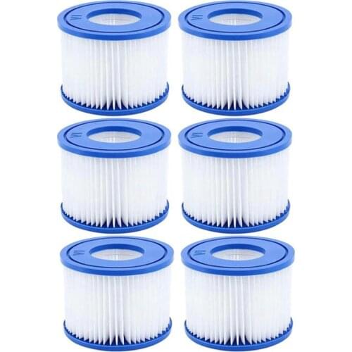 Hot 6Pcs Pool Filter,for Bestway Spa Filter Pump Cartridge Type VI,Hot Tub Filters for Lay-Z-Spa,for Coleman SaluSpa Filters