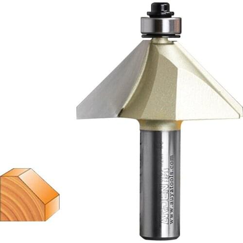 Fresas para router Woodworking Tools 45 Deg Chamfer Arden Router Bit - 1/4*1/4 - 1/4" Shank - Arden A0209014