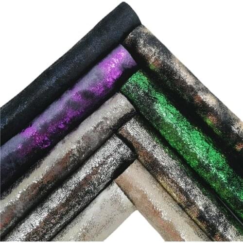 Metallic Flocking Velvet Synthetic Leather Faux Fabric Vinyl Sheets Soft Backing Vinyl For Earrings bag Bows DIY GM2280