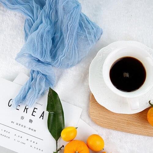 Multi-colored Vintage Gauze Placemat Food Display Photography Props Gourmet Solid Cloth Background Home Festive Decorative Props