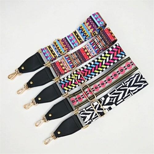 Fashion Colored Handles For Belt Bag Strap Women Handbag Strap Polyester-cotton Shoulder Bag Accessories Parts Obag Handles