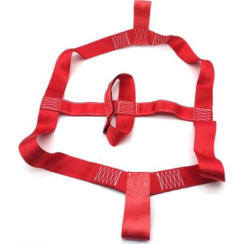 Motorcycle Rear Wheel Handlebar Transport Bar Tie Down Strap Red High strength polyester Universal