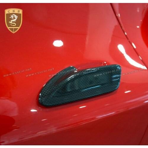 Latest Unique Design Dry Carbon Fiber Universal Front Door Pull Handles For Ferrari-488 GTB Spider Automobile Door Handle 00454
