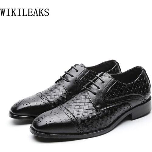 Office 2021 Italian Dress Shoes for M E N Brogue Shoes Men Coiffeur Wedding Dress Leather Shoes Men Formal Business Suit Zapatos
