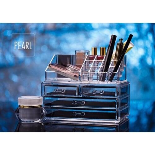 Wholesale 10PCS Makeup storage box acrylic organizer cosmetic cajas drawers