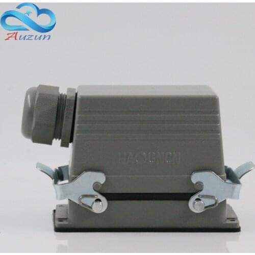 Rectangular heavy H48B - HE - 048-1 48 needle aviation plug connector side line 16 a500v two retaining screw