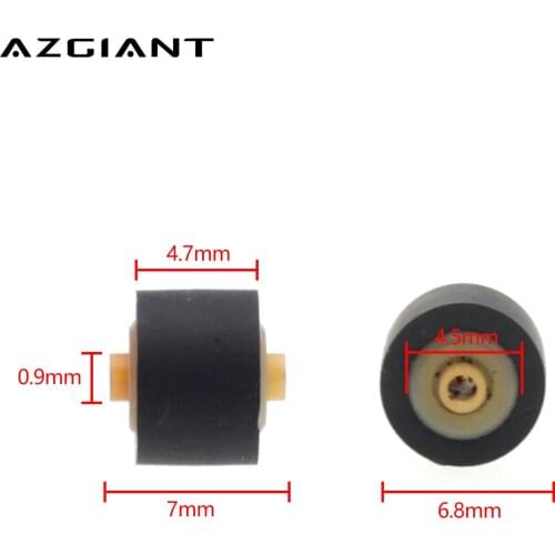 1pc 7mmx4.7x0.9 retractor press belt pulley deck audio pressure recorder cassette deck pinch roller tape Card Seat rubber player