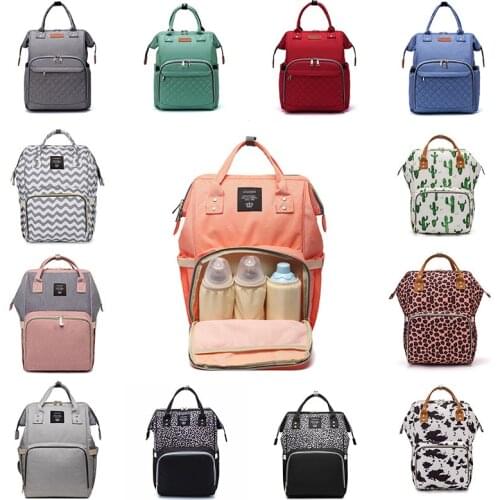 LEQUEEN Diaper Bag Backpack Sklnm Baby USB Stroller Backpack Large Capacity Nursing Bag Fashionable Mother Travel Equipment