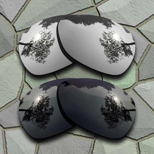 Grey Black&Chrome Sunglasses Polarized Replacement Lenses for Oakley Crosshair 2012