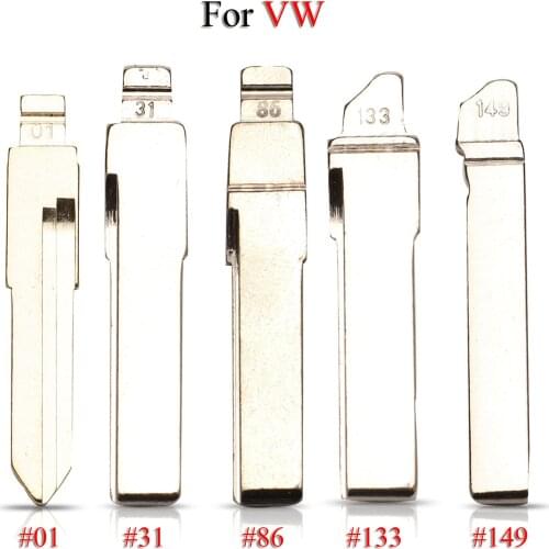 Kutery Folding Remote Car Key Blade For Audi For VW Polo Tiguan Golf Seat Skoda HU66 #01 #31 #86 #133 #149 Key Blank Replacement