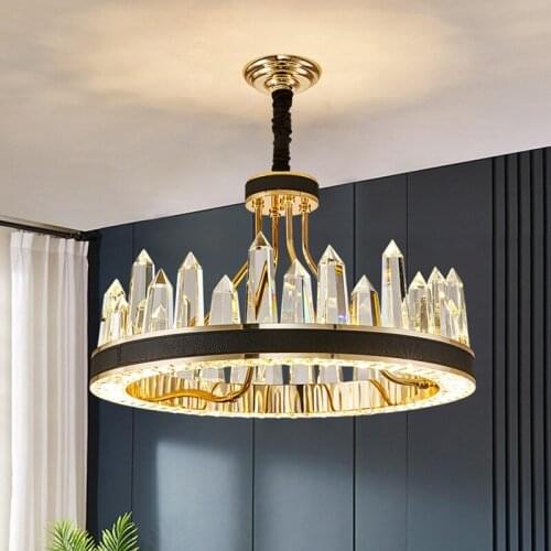 Modern led stone hanging lights pendant light lustre pendente kitchen dining bar pendant lamp dining room bedroom
