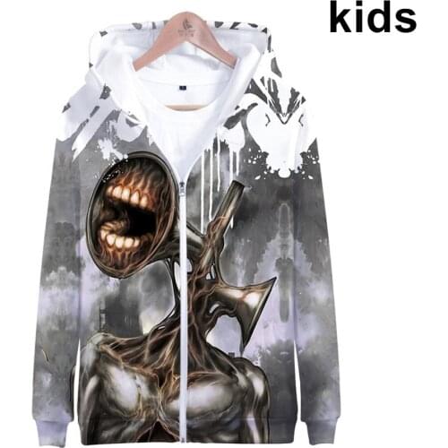 3 to 14 years kids hoodies Game Siren Head 3d hoodie sweatshirt boys girls funny harajuku Jacket coat children clothes