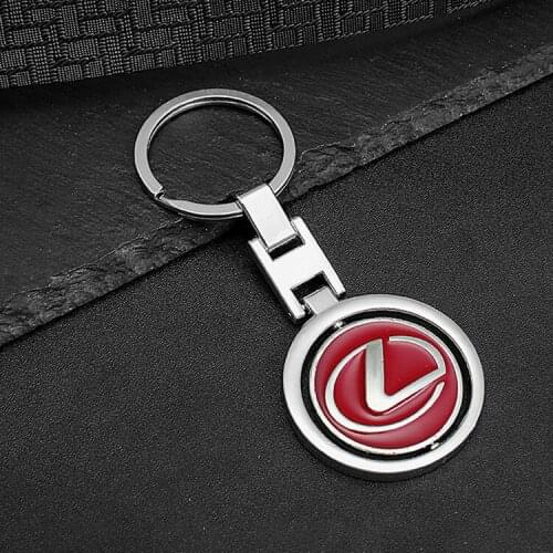 H-buckle rotatable styling car keychain for Lexus logo metal pendant keyring men women creative gift key chain auto accessories