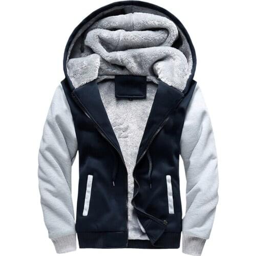 Winter Hoodies Men Sweatshirt Wadded Jacket Fleece Coat Thickening Sportswear Slim Uniform Brand Tracksuit Brand New Hoodies 5XL