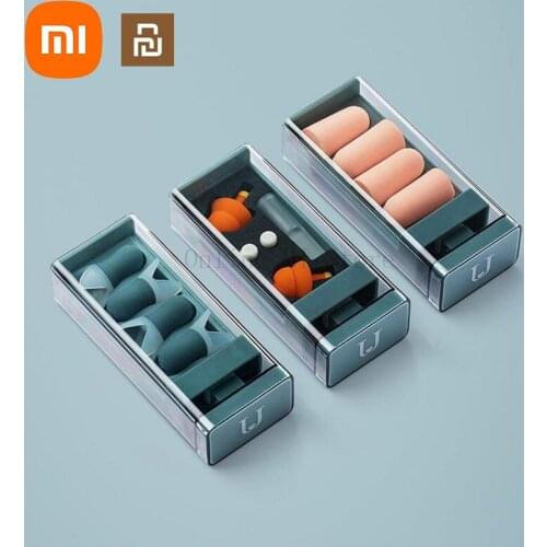 Xiaomi Youpin Jordan&Judy Soundproof Earplugs For Sleep Noise Reduction Light Soft Silicone Sleeping foam Travel Sleep Earplugs