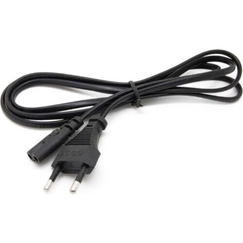 1x eu Power Code 1.5m New AC Power Supply Adapter Cord Cable Connectors Europe /eu 2 Pin 2-prong C43