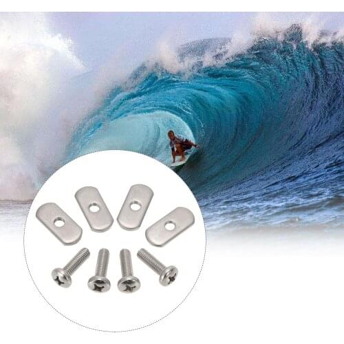 4 Stainless Steel Kayak Rail/Track Screws & Track Nuts Hardware Gear Mounting Replacement Kit for Kayaks Canoes Boats Rails