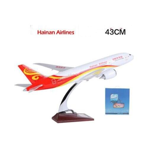 40cm/43cm Aircraft Diecast Toy Air China Hainan Airlines B737 Boeing 737/738 Airplane Model Plane Model Alloy Metal Kids Gift