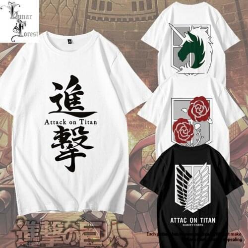Anime Attack on Titan 3D Printing T-shirt Fashion Round Neck Short/Long Sleeve Popular Japanese Streetwear Plus Size